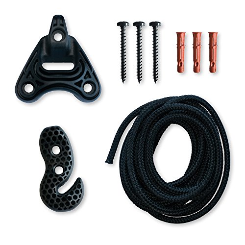 LA SIESTA Universal Rope Black - Sujeción universal para sillas colgantes y hamacas nido LA SIESTA Universal Rope Black - Sujeción universal para sillas colgantes y hamacas nido