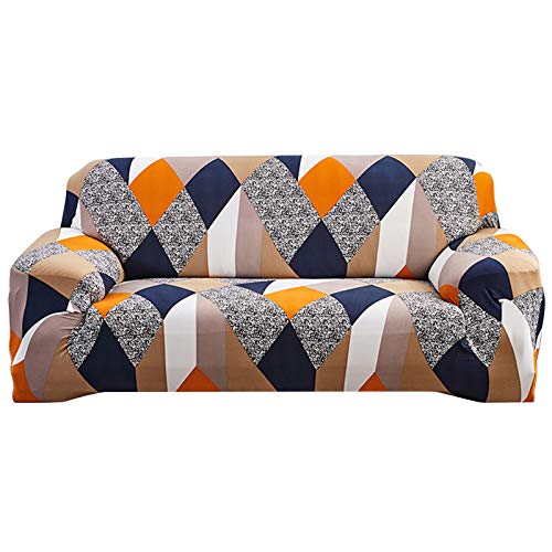laamei Funda Elástica de Sofá Funda Estampada para sofá Antideslizante Protector Cubierta de Muebles