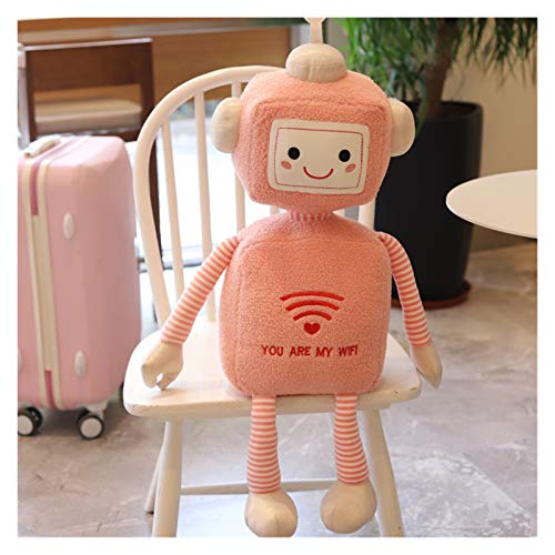 Lindo muñeco de Peluche 45 / 55cm Kawaii Funny WiFi Robot Muñeca Relleno de Dibujos Animados Juguetes de Peluche para niños Soft Almohada Cumpleaños Creativo Regalo para niños Bebé