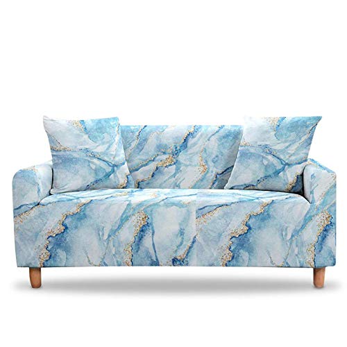 LucklyingBao Funda De Sofá Cubierta Antideslizante De Mármol Azul,Forma Seccional L 1/2/3/4 Sellado Elástico Poliéster Tela Sofá Sofá Cubierta para La Sala De Estar,3 Plazas (190,230Cm) LucklyingBao Funda De Sofá Cubierta Antideslizante De Mármol Azul,Forma Seccional L 1/2/3/4 Sellado Elástico Poliéster Tela Sofá Sofá Cubierta para La Sala De Estar,3 Plazas (190,230Cm)