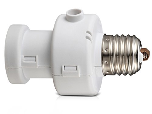 Maclean MCE21W - Portalámparas E27 con sensor crepuscular y temporizador Maclean MCE21W - Portalámparas E27 con sensor crepuscular y temporizador