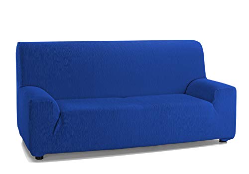 Martina Home Emilia, Funda Elástica para Sofá de 3 Plazas, Azul Electrico, de 180 a 240 cm de ancho