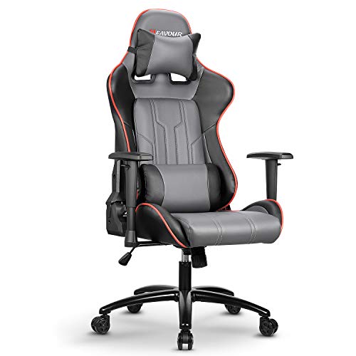 MFAVOR Silla Gaming,Silla para juegos,Silla de Juego con Reposacabezas y Almohada Lumbar, Respaldo Reclinable, Altura Ajustable, Carga Máxima 135KG MFAVOR Silla Gaming,Silla para juegos,Silla de Juego con Reposacabezas y Almohada Lumbar, Respaldo Reclinable, Altura Ajustable, Carga Máxima 135KG