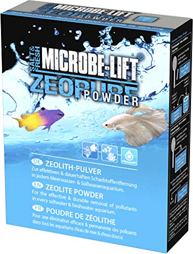 MICROBE-LIFT Zeopure Powder - Polvo de zeolita para Agua cristalina, Elimina contaminantes, acuarios de Agua Dulce y Salada, 500 g