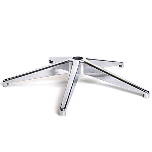 OfficeWorld Range Base de Aluminio para la Silla de Oficina en Negro Cromado o Gris Plateado, Soporte de Muelle de Gas 50 mm, Soporte de Ruedas 11 mm, Diseño:Chrom OfficeWorld Range Base de Aluminio para la Silla de Oficina en Negro Cromado o Gris Plateado, Soporte de Muelle de Gas 50 mm, Soporte de Ruedas 11 mm, Diseño:Chrom