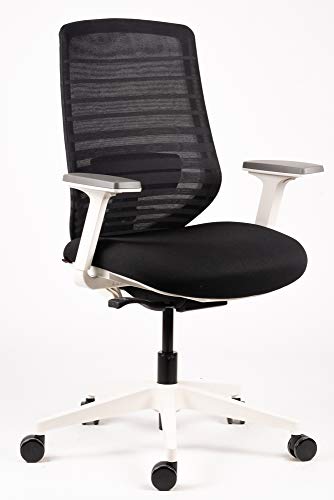 OFFISAM, Modelo Plus-BN, Silla de Oficina Ergonómica y Giratoria 360°, Ideal para Teletrabajo, Cumple con la Norma Europea EN 1335, Gran Confort, Larga Durabilidad, Diseño Moderno.