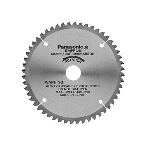 Panasonic EY9PP13B31 - Hoja de sierra circular universal para plástico, 135 mm