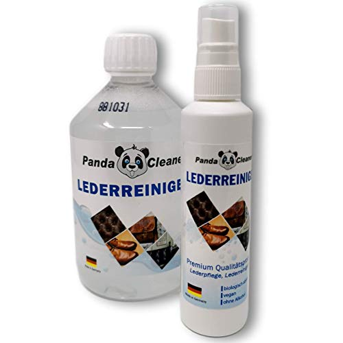 PandaCleaner® - Limpiador suave para piel de calidad, cuidado de piel sintética, limpiador de piel auténtica (100 ml + 500 ml)