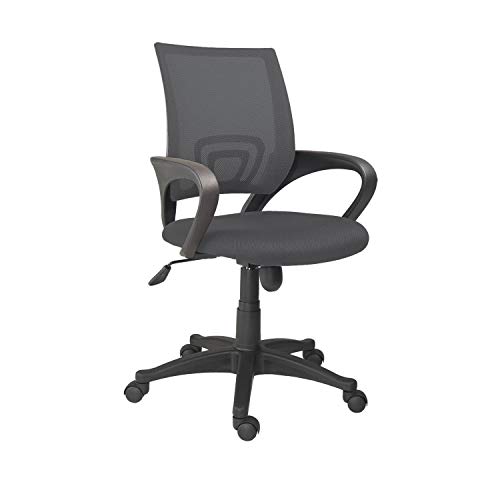 Phase, Silla de Oficina, Silla de Escritorio o Despacho, Acabado en Gris Antracita, Medidas: 60 cm (Ancho) x 60 cm (Fondo) x 90-102 cm (Alto) Phase, Silla de Oficina, Silla de Escritorio o Despacho, Acabado en Gris Antracita, Medidas: 60 cm (Ancho) x 60 cm (Fondo) x 90-102 cm (Alto)