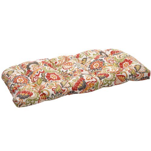 Pillow Cojín de Mimbre para sofá de Dos plazas, diseño Floral
