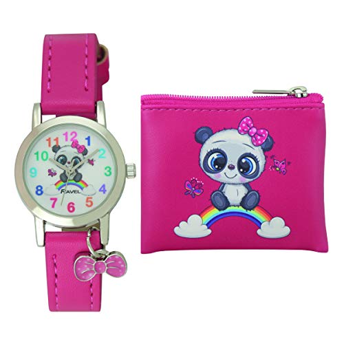 RAVEL - Set de Regalo de Reloj de Panda y Bolso 'Little Gems' para niños