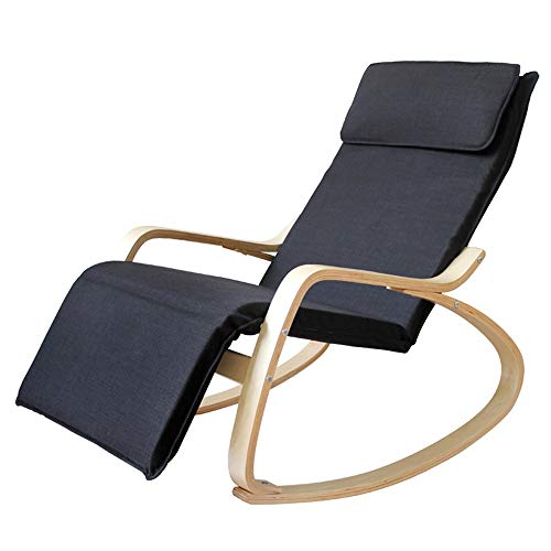 Reclinables Feifei Silla Mecedora Relax con diseño de reposapiés, sillón, Cojines Tela de Poli-algodón (Color : 07)