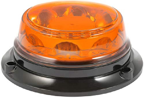 Rotativo Emergencia LED Ámbar R65 Luz Advertencia coche Conexión mechero Base Magnética Tractor Coche Camión