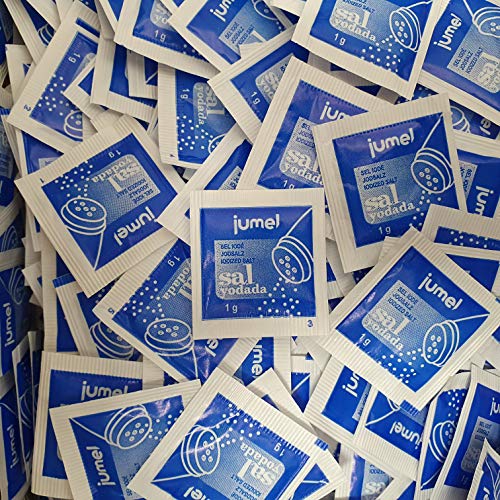 Sal Yodada "JUMEL" MONODOSIS 500 Sobres de 1 gramo. Sal Yodada "JUMEL" MONODOSIS 500 Sobres de 1 gramo.