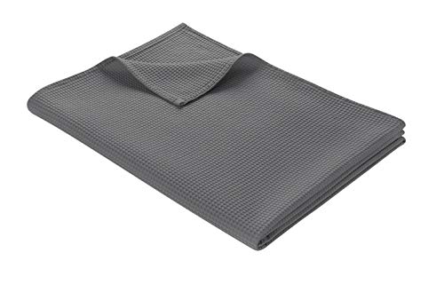 Salón Wohl WAFFEL Colcha I sofá (I Colcha I XXL de I XXL de manta I XXL de manta I color gris I Tamaño: 180 x 240 cm I Certificado Ökotex