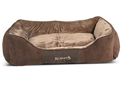 Scruffs Chester Box Cama para Perros 75 x 60 cm, Grande, Chocolate, 1,5 kg