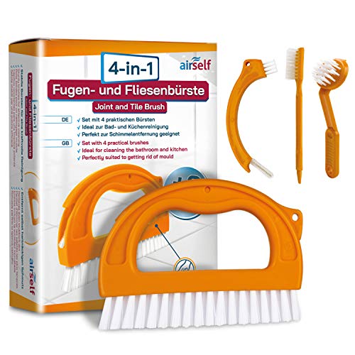 Set de 4 cepillos para limpieza de juntas y azulejos - Para el baño y todo el hogar - Ideales para quitar el moho sin usar sustancias químicas Set de 4 cepillos para limpieza de juntas y azulejos - Para el baño y todo el hogar - Ideales para quitar el moho sin usar sustancias químicas