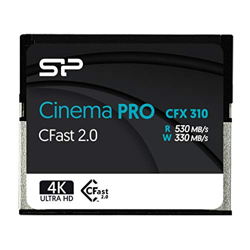 Silicon Power - Tarjeta de 256 GB y 3500 X CFast 2.0 (MLC) para Canon XC10/1D X Mark II, Blackmagic URSA Mini y más – CinemaPro CFX310 Silicon Power - Tarjeta de 256 GB y 3500 X CFast 2.0 (MLC) para Canon XC10/1D X Mark II, Blackmagic URSA Mini y más – CinemaPro CFX310