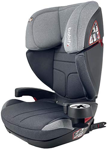 Silla de Coche Grupo 23 Isofix Babify Voyager Fix - Multiples Regulaciones de Altura - Posavasos Incluido