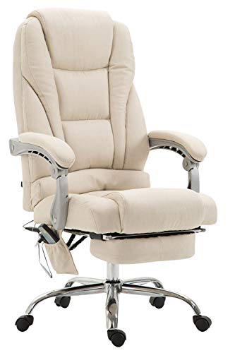 Silla De Oficina De Masaje Pacific En Tela I Silla De Escritorio Relax Regulable En Altura I Silla De Masaje De Ordenador Giratorio I Color:, Color:Crema Silla De Oficina De Masaje Pacific En Tela I Silla De Escritorio Relax Regulable En Altura I Silla De Masaje De Ordenador Giratorio I Color:, Color:Crema