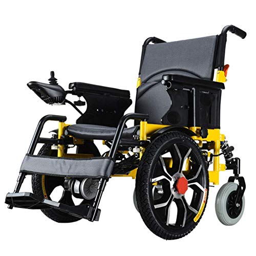 Silla De Ruedas Eléctrica Ligera Y Plegable, Silla De Movilidad con Batería De Litio Extraíble, Sillas De Ruedas Motorizadas, Solo 20 Kg De Litio Y Motor Doble De 12 A Inc.