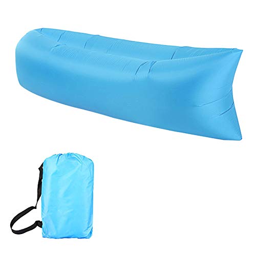 Sofa Hinchable Anti-Air Leaking Sofa Inflable Impermeable Tumbona Hinchable de Playa con el Paquete Portable para Viajar, Acampar, Jardín, Senderismo, Piscina y Partidos de la Playa