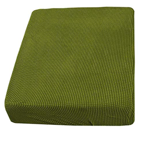 Sofá Lavable Extraíble Cojín del Asiento Fundas De Cojín del Sofá Funda De Cojín para Sofá Individual De 3,4 Plazas - Verde, 1 Asiento