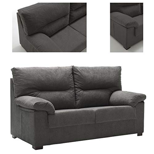 Sofá Odin 3 Plazas Gris Marengo 180x87 CM con Tejido Hipoalargénico y Desenfundable y Sistema de Limpieza ACUALINE (Envío con Subida a Domicilio y Montaje Incluido) Sofá Odin 3 Plazas Gris Marengo 180x87 CM con Tejido Hipoalargénico y Desenfundable y Sistema de Limpieza ACUALINE (Envío con Subida a Domicilio y Montaje Incluido)