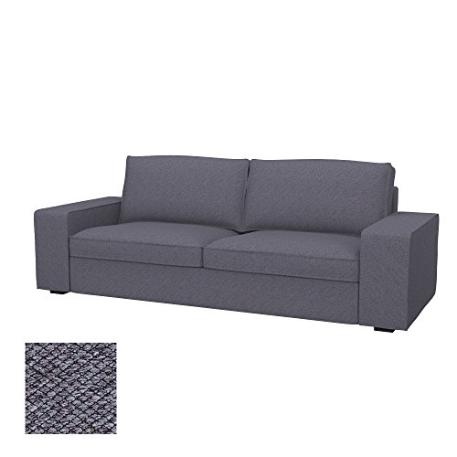 Soferia - IKEA KIVIK Funda para sofá de 3 plazas, Nordic Anthracite