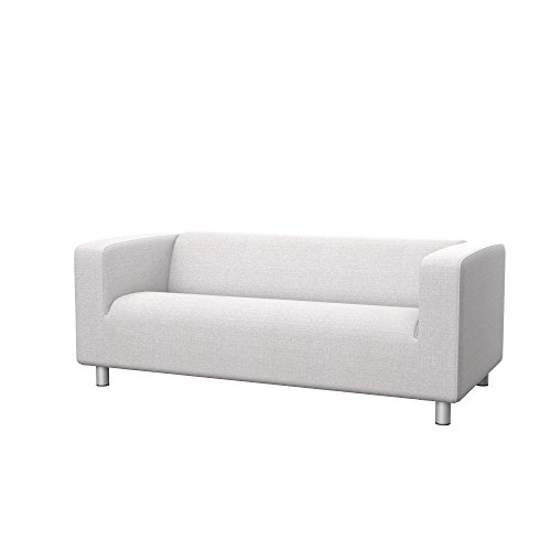 Soferia - IKEA KLIPPAN Funda para sofá de 2 plazas, Naturel White