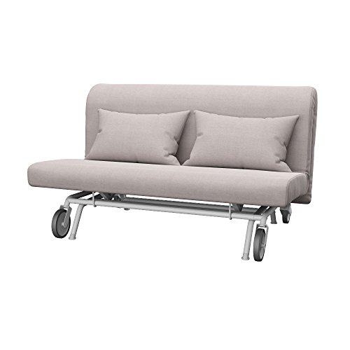 Soferia - IKEA PS Funda para sofá Cama de 2 plazas, Elegance Beige