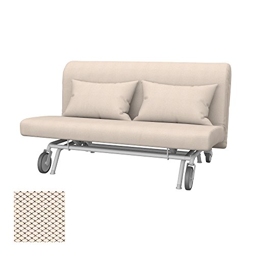 Soferia - IKEA PS Funda para sofá Cama de 2 plazas, Nordic Creme