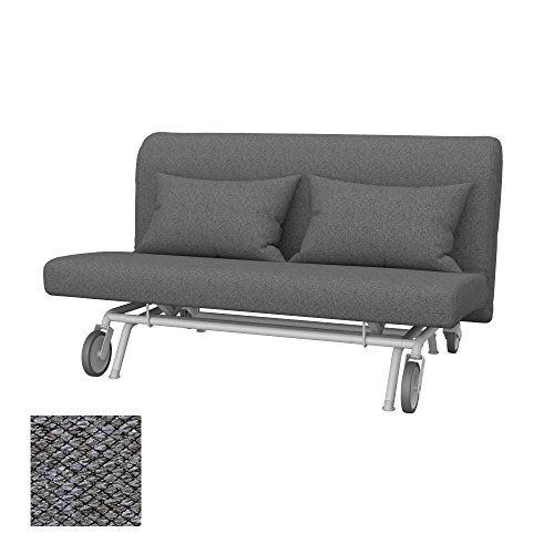 Soferia - IKEA PS Funda para sofá Cama de 2 plazas, Nordic Grey