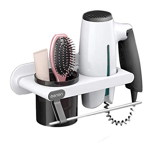 Soporte para Secador de Pelo,Soporte para Secador de Pelo Sin Agujeros,Estante para Secador de Pelo con Barra de Toalla,Fabricado en Acero Inoxidable + PláStico ABS,Utilizado en BañOs DoméSticos Soporte para Secador de Pelo,Soporte para Secador de Pelo Sin Agujeros,Estante para Secador de Pelo con Barra de Toalla,Fabricado en Acero Inoxidable + PláStico ABS,Utilizado en BañOs DoméSticos
