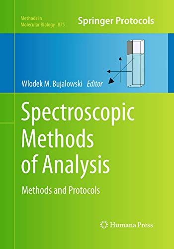 Spectroscopic Methods of Analysis: Methods and Protocols: 875 (Methods in Molecular Biology)