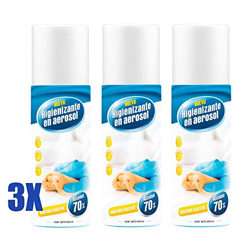 Spray aerosol desinfectante textil para limpieza de ropa multiusos multidesinfeccion ideal para superficies pequeñas limpiador en espray de todo tipo de objetos zapatos, llaves, moviles Spray aerosol desinfectante textil para limpieza de ropa multiusos multidesinfeccion ideal para superficies pequeñas limpiador en espray de todo tipo de objetos zapatos, llaves, moviles