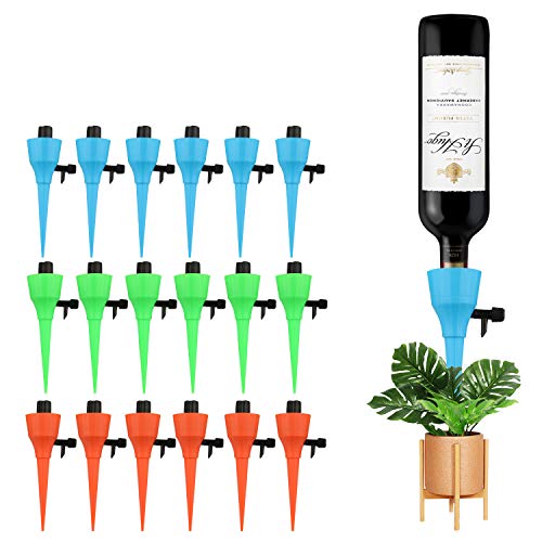 STN 18pcs Set De Riego Automático, Riego por Goteo con Flujo Constante De Agua, Pico De Riego Automático para Plantas De Liberación Lenta Sistema De Riego para Plantas De Interior Al Aire Libre