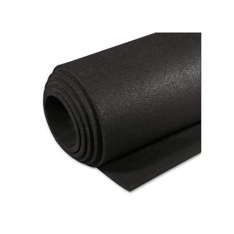 Suelo de Caucho para Gimnasio en Rollo | Suelo para Pesas con EPDM | Dark Premium | Medidas: 1,25 x 10 MT (Espesor 4 mm)