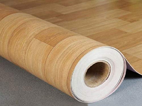 Suelo de Vinilo Fabricado en P.V.C con un Espesor de 1mm y 1,40m de Ancho, Aspecto de Parquet Haya. para pasillos, Habitaciones, dormitorios, etc. (140_x_100_cm)