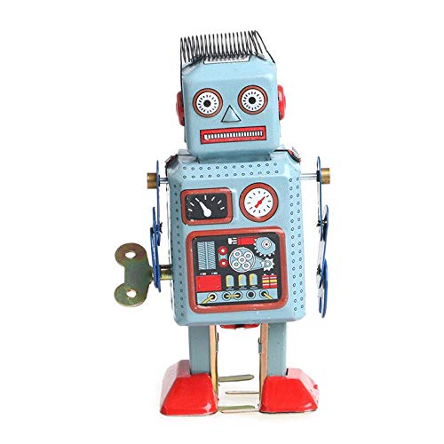 SYFO Juguete 2020 Nuevo (OOTDTY) 2017 Vintage Mecánico Clockwork Wind Up Robot Toy Toy Toy Niños Colección de Regalo Mar17_15