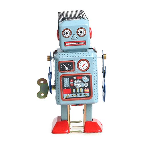 SYFO Juguete Caliente Vintage Mecánico Relojería Robot Robot Tin Toy Kids Regalo Colección-Twfi