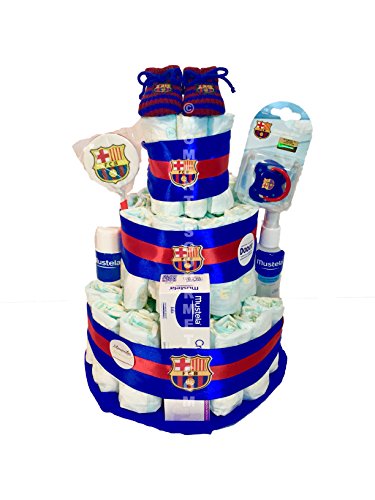 Tarta de pañales DODOT F.C.Barcelona MUSTELA (Talla 3 (4-9 kg))