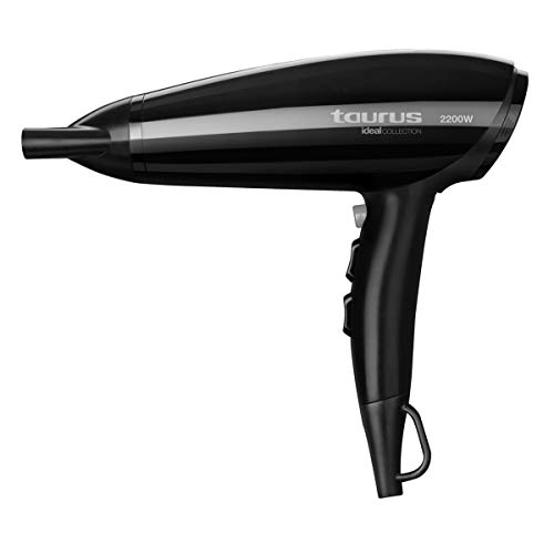 Taurus Ideal Collection PTHDF601 - Secador de pelo, 2200 W, 2 velocidades y 3 temperaturas, Golpe de aire frío, Filtro extraíble, Concentrador