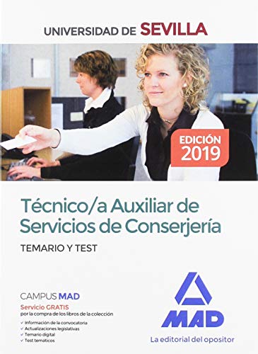 Técnico/a Auxiliar de Servicios de Conserjería de la Universidad de Sevilla. Temario y test