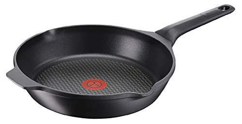 Tefal Aroma - Sartén de aluminio fundido de 26 cm recubrimiento de titanio antiadherente y thermosport, aptas para todo tipo de cocinas incluido inducción