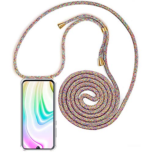 ToDo eu Carcasa de movil con Cuerda para Colgar Colgante movil Carcasa de móvil Samsung Galaxy A50 - con Cordon para Llevar en el Cuello Collar de Banda de teléfono Celular Collar Celular