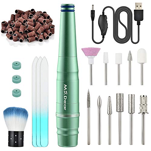 Torno para Uñas, MS.DEAR Lima de Uñas Profesionales Maquina Eléctrica de Manicura y Pedicure, Lima Eléctrica para Uñas Set con 11 Tipos de Brocas/Pulido Accesorios, Set de Manicura para Salón y Hogar Torno para Uñas, MS.DEAR Lima de Uñas Profesionales Maquina Eléctrica de Manicura y Pedicure, Lima Eléctrica para Uñas Set con 11 Tipos de Brocas/Pulido Accesorios, Set de Manicura para Salón y Hogar