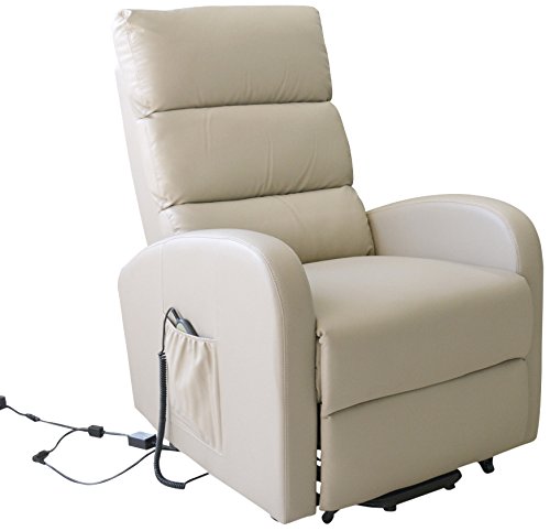 Tuoni - Master - Sillón Relax de Metal y Piel sintética, Color Crudo, 71 × 93,5 × 78 cm Tuoni - Master - Sillón Relax de Metal y Piel sintética, Color Crudo, 71 × 93,5 × 78 cm