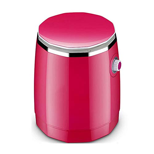 TYUIO Arandelas Mini deshidratador portátil de los niños, el Lavado Semi-automático de un Solo Cilindro Verde hogar y lixiviación (Color: Verde) (Color : Pink)