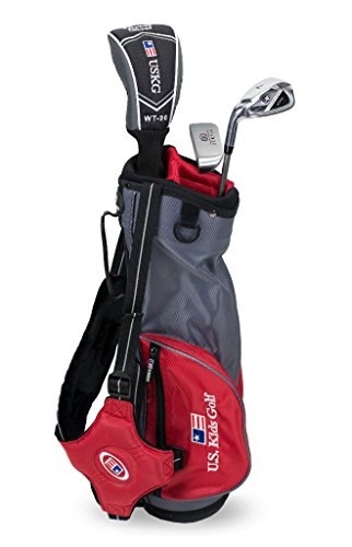 US kids Golf UL 39 Set Bolsa de Palos, Unisex niños, Rojo, 3 a 5 años